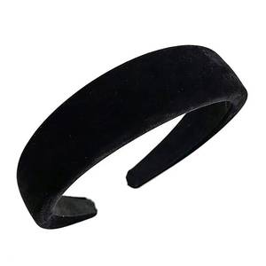 lot 2300 image: Qiansail Velvet Headband for Women Fashion Headbands Non Slip Head Band Hairband Accessories (Black)