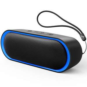 lot 2316 image: LENRUE Bluetooth Speakers, Waterproof Portable Speakers with TWS, 24 Playtime, Stereo Sound, Wireless for Home Shower Pool Beach Outdoor (Black)