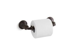 lot 2326 image: KOHLER K-10554-2BZ Devonshire Toilet Paper Holder, Secure Mount, Elegant Design, Oil Rubbed Bronze