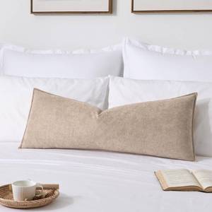 lot 4335 image: Kevin Textile 14x36 Inch Long Lumbar Cover 1 Pack Soft Boucle Textured Decorative Waterproof Rectangle Cushion Elegant Accent Pillows for Couch Sofa Chair Bed Home Decor Indoor Outdoor Khaki