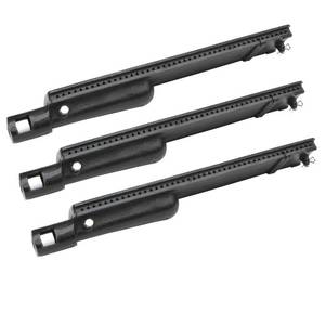 lot 4365 image: Direct Store Parts DB103 (3-Pack) 15 34 Inch Cast Iron Burner Replacement for BBQ Barbeques Galore Turbo 3 Grill Burners Charbroil 463241004, 463241904,Chefs Charbroil SAMS Gas Grill