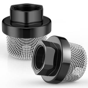 lot 4374 image: Nuanchu 2 Pcs Hose Inlet Strainer Filter Suction Strainer Garden Screen Garden Hose Pump Inlet Sprayer Filter 34 78 Thread for Sprayer 390 395 495(Inner Diameter, for UNUNF Standard 34)