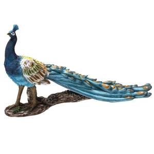 lot 5469 image: Pacific Giftware Realistic Animal Beautiful Peacock Home Decor Resin Figurine