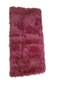 lot 5520 image: Area rug color maroon red 49x25 in