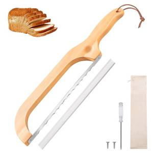 lot 6259 image: Pranski Bread Knife for Homemade Bread 14.5 Sourdough Bread Knife, Premium Slicer for Homemade Bread, Baguettes and More Cuts Thin, Ergonomic Handler Premium Sharpness Blade