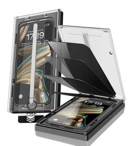 lot 6261 image: EZ-GLAZ-4 Pack for iPhone 16 Pro Max Privacy Screen Protector6.9 9H Hardness 12FT Military Grade Shatterproof Long Durable Tempered Glass Film with Flawless Fit Box,Scratch Resistant
