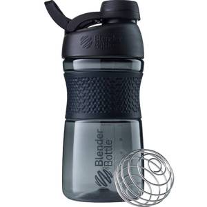 lot 6273 image: BlenderBottle SportMixer Shaker Bottle Perfect for Protein Shakes and Pre Workout, 20-Ounce, Black
