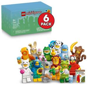 lot 6277 image: LEGO Minifigures Animal Series 28 6 Pack - Kids Toys in Sealed Mystery Boxes - Animal Themed Figures to Collect - Birthday Party Favors & Gift Idea for Boys & Girls, Ages 5 - 66813