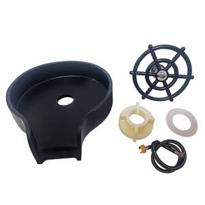 lot 6325 image: CHEOTIME High Pressure Automatic Glass Rinser, Bar Sink Cup Washer, Stainless Steel Coffee Milk Tea Cup Cleaner with ABS Base for Home and Commercial Use (Black)