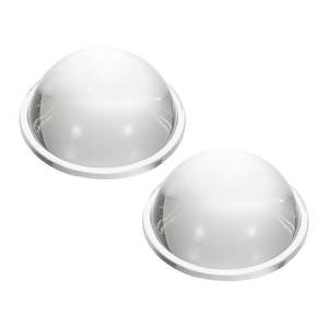 lot 6345 image: PATIKIL Diameter 30mm Flat Convex Lens, 2 Pcs Height 14mm High Borosilicate Glass LED Optical Convex Condenser Lens with Edge for Flashlight Car Bike Head Lamp Spotlight, Clear 2mm