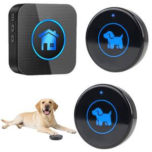 lot 6369 image: Dog Door Bell 2026 Enhanced Touch, Wireless Doggie Doorbell for Potty Training to Go Outside, IP65 Waterproof, 1000ft Range, 55 Melodies, 5 Modes & Adjustable Volume (2 Buttons)