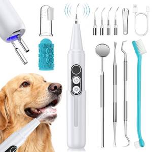 lot 6375 image: PATWING Dog Plaque Remover for Teeth, Pet Ultrasonic Cleaner with LED Light & Stand, 5 Modes, Pet Teeth Cleaning kit, Suitable for Dogs and Cats
