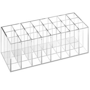 lot 6383 image: Dmopipp Lipstick Organizer 24 Slot Lipstick Holder Display Rack Small Clear Plastic Compact Lip Gloss Perfume Sample Mascara Holder