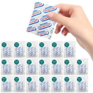 lot 6398 image: Hombao 700cc Food Grade Oxygen Absorbers -100 Packs (5 x 1 Vacuum Bag) for Storage, Packet Long Term Freshness - O2 Absorber Canning & Preserving Blue,pink bag has been opened