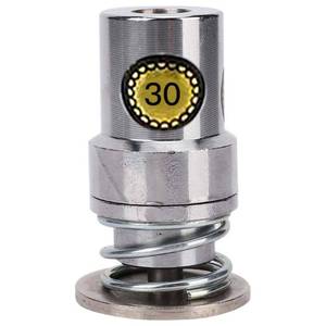 lot 6421 image: Tomotato Fabric Cover Button Mold, Metal Button Making Tool with Smooth Finish for DIY Belts Coats Sweaters Trousers, 30L, Round Die Mould for Hand Press Machine