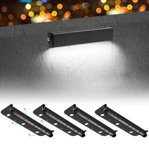 lot 9420 image: Kwinmyso 4-Packs 3W 7inch LED Hardscape Paver Lighting,12V ACDC Low Voltage Retaining Wall Lights,Landscape Lighting,5000K Daylight White Outdoor Step Light,50,000 Hours Lifespan-Black