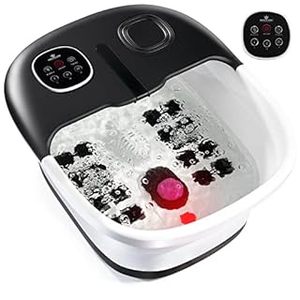 lot 9426 image: Medical king Foot Spa with Heat and Massage and Jets Includes A Remote Control A Pumice Stone Collapsible Foot Spa Massager with Heat and Massage Bubbles and Vibration (B09WZF8TSG)