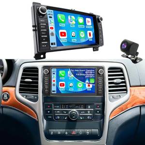 lot 11104 image: Upgrade Car Radio for Jeep Grand Cherokee 2011-2013, Dodge Durango 2011-2013, 7 Inch Android 13 Touch Screen Headunit Stereo with Wireless Carplay Android Auto Bluetooth GPS WiFi FM SWC Backup Camera