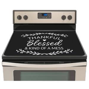 lot 11108 image: Stove Top Cover for Electric Stove (30x21)- Ceramic Stove top Cover, Heat Resistant Glass Cooktop Cover, Flat RV Range Stovetop Protector, Dish Drying Mats for Kitchen, Heat Resistant Mat