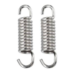 lot 12002 image: X AUTOHAUX 2 Pcs Motorcycles Universal Exhaust Pipe Spring 43mm 1.69 Stainless Steel Exhaust Pipe Spring Hook Modified Accessory