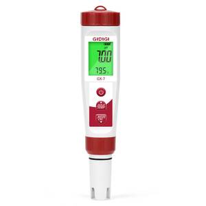 lot 12005 image: GIDIGI pH Meter Chlorine Tester Digital 7 in 1 Pool Water Tester Kit Salinity Tester for Saltwater Aquarium ORP Meter for Hydroponics Drinking Water Pool Water Tester pH and Chlorine for Pool Spa