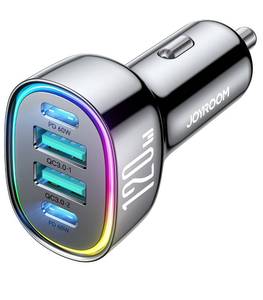 lot 12405 image: 120W for iPhone 17 16 Pro Max Car Charger USB C Fast Charge, 4-Port Car Charger Cigarette Lighter Adapter, Dual 60W USBC & USB-A Multiport Car Adapter for iPhone 17 Pro151413, Galaxy S26S25, iPad