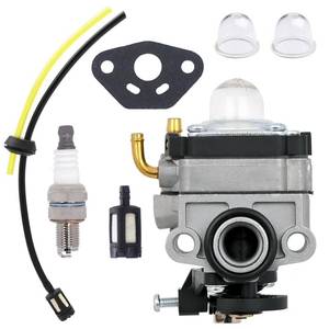 lot 12455 image: FitBest 753-05251 GX22 GX31 Carburetor with Fuel Line Kit for WYL-19 WYL-19-1 WYL-229 WYL-229-1 Troy-Bilt TB590BC TB146EC Yard Man YM21SS YM26SS YM26BC YM26CS Gas String Trimmer
