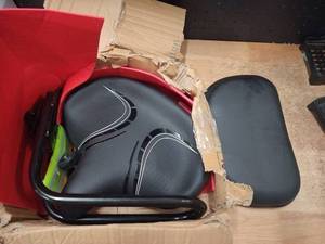 lot 13143 image: Motorcycle Passenger Seat with Frame and Back Rest