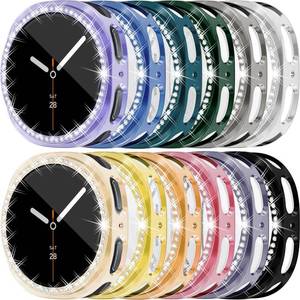 lot 14004 image: RICHONE 12Pack Bling Case Compatible with Samsung Galaxy Watch 8 (2025) 40mm Screen Protector, HD Full Protection Flexible TPU Watch Bumper Cover Accessories for Samsung Watch 8 40mm