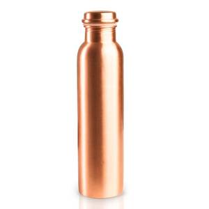 lot 14034 image: CUPMER Pure Copper Water Bottle �� Handcrafted, Ayurvedic Health Benefits, Leak-Proof Design  Easy to carry for Sports, Fitness, Yoga, School (Plain Copper Water Bottle - 1000ml)