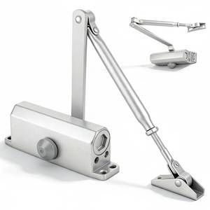 lot 14457 image: Heavy Duty Automatic Door Closer, Self Closing Hydraulic Door Closer, Soft Close No Slam, Anti Rust Aluminum, Easy DIY Install, Fits 88-143lb Doors 23-43in, for Home & Commercial Use