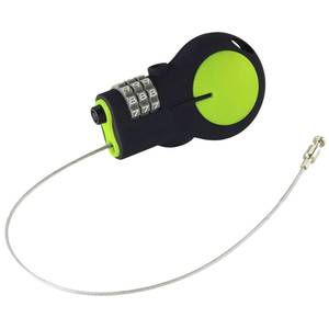 lot 14461 image: Lewis N. Clark Cable Luggage Lock  TSA Approved  Travel Or Bike Lock  Set Your Own Combination  30-inch Retractable Steel Cable  Green