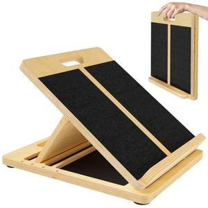 lot 19382 image: MUCITAGF Portable Slant Board for Calf Stretching, Adjustable Incline Board and Calf Stretcher, Physical Therapy Equipment for Knees, Ankle, Heel, Feet and Leg