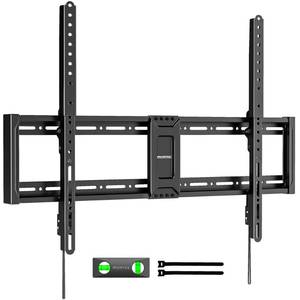 lot 19397 image: monTEK Heavy Duty Fixed TV Wall Mount for 43��100 Inch TVs up to 200 lbs, 1.2 Ultra Slim Low Profile Wall Mount Bracket, Max VESA 800x600mm, Fits 16182432 Wood Studs, Secure Space-Saving Design