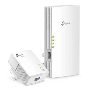 lot 19403 image: TP-Link Powerline Wi-Fi 6 Extender TL-WPA7817 KIT - Includes AV1000 Powerline Ethernet Network Adapter & AX1500 Dual-Band Wi-Fi Extender, Gigabit Port, EasyMesh,Plug, Pair, & Play, Free Expert Support