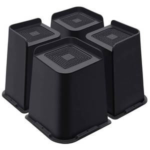 lot 19417 image: ANNKUT Bed Risers 8 Inch Heavy Duty, Furniture Risers for Bed Desk Table Sofa Couch��Oversized Bed Lifts Risers, Support up to 5000 Lbs(4 Pack Black)