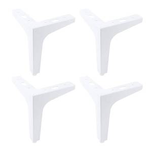 lot 20399 image: Antrader 6 Height Modern Furniture Sofa Legs for Sofa Table Cabinets Set of 4 (15cm), White