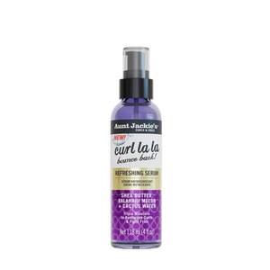 lot 20455 image: Aunt Jackies Curls & Coils Curl La La Bounce Back Refreshing Serum, 4 fl oz - Triple Moisture to Revitalize Curls and Fight Frizz