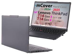 lot 20457 image: mCover Hard Case ONLY Compatible for 2024-2025 14 Lenovo ThinkPad T14 Gen 56 and P14s Gen 56 (AMD) Windows Notebook PC (with 180° Hinge, NOT Fitting Any Other Lenovo Models)- Black