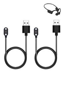lot 20479 image: WUNIAK Charging Cable for Tayogo W22 Swimming Headphones, Magnetic USB Charging Cable USB Flexible Accessories for Tayogo W22 ��(2 Pack)