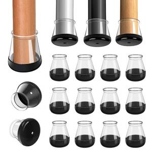 lot 20496 image: GICUNK Chair Leg Floor Protectors for Hardwood Floors and Carpet GICUNK Silicone Covers to Protect Wood Tile Floors Chair Sliders Non Slip Reduce Noise 28 Pcs Clear Round S Fit121316