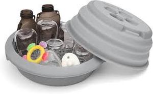 lot 1693 image: Silicone Microwave Sterilizer and Steamer Set