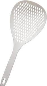 lot 2217 image: Plastic kitchen white pasta spoon