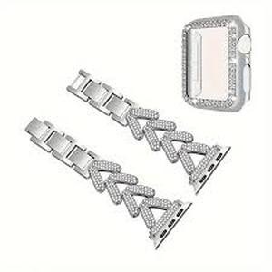 lot 4346 image: Rhinestone Crystal Apple Watch Band