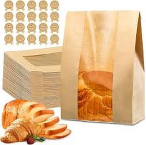 lot 4354 image: Brown Bread Bags With Stickers