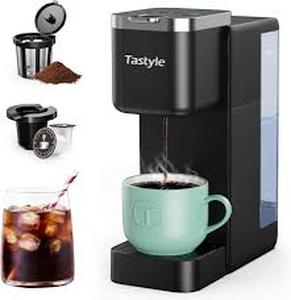 lot 5496 image: Tastyle Single Serve Iced Coffee Maker Black