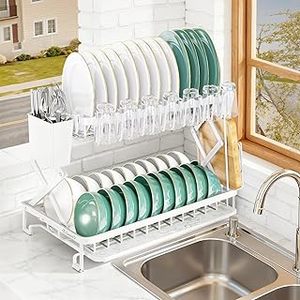lot 5499 image: Dishwasher Rack Set 2-Tier with Silverware Caddy