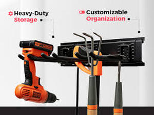 lot 5512 image: TIDYME Garage Garden Tool Organizer Storage Rack