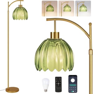 lot 5517 image: LED Floor Lamp with Bohemian Style Light