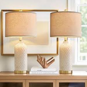 lot 9433 image: G-SARVIA Table Lamp Model AMZ-TL231WWV